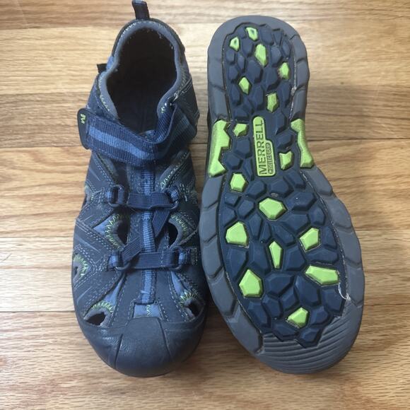 Merrell Hydro Hiker Sandals Mens Sz 6 Blue Waterproof Leather main image 5
